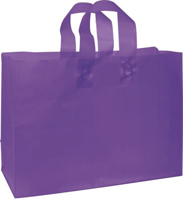 Grape Frosted High Density Shoppers, 16 x 6 x 12' - Gifts Baskets Wholesale Supplies Shop