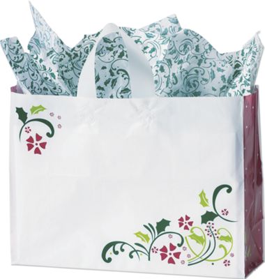 Holidazzle Frosted Shoppers, 16 x 6 x 12' - Gifts Baskets Wholesale Supplies Shop