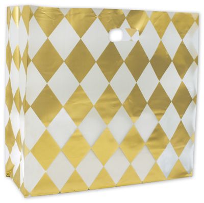 Harlequin Frosted Shoppers, 16 x 6 x 15' - Gifts Baskets Wholesale Supplies Shop