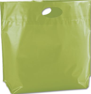 Apple Green Metro Sak Bags, 20 x 17' + 5' Bottom Gusset - Gifts Baskets Wholesale Supplies Shop