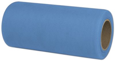Tulle French Blue Ribbon, 6' x 25 Yds - Gifts Baskets Wholesale Supplies Shop