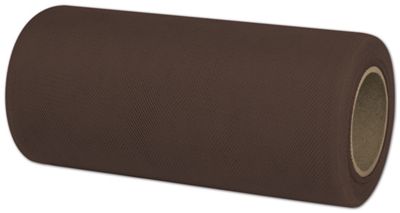 Tulle Brown Ribbon, 6 x 25 Yds