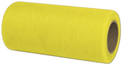 Tulle Lemon Ribbon, 6' x 25 Yds - Gifts Baskets Wholesale Supplies Shop