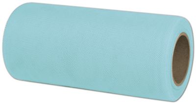 Tulle Aqua Ribbon, 6' x 25 Yds - Gifts Baskets Wholesale Supplies Shop