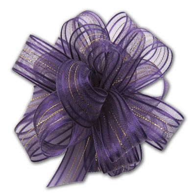 Purple Fasbos 2' Bows, 3/8' x 27 Yds - Gifts Baskets Wholesale Supplies Shop