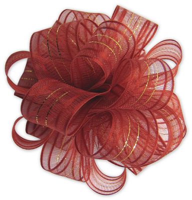 Red Fasbos 3' Bows, 5/8' x 27 Yds - Gifts Baskets Wholesale Supplies Shop