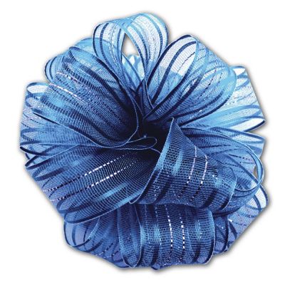 Royal Blue Fasbos 4' Bows, 7/8' x 27 Yds - Gifts Baskets Wholesale Supplies Shop