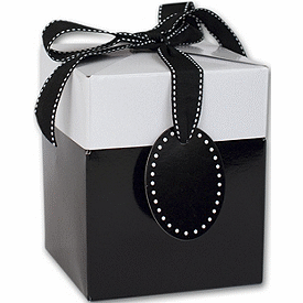 Black Tie Giftalicious Pop-Up Boxes, 3 x 3 x 3 1/2