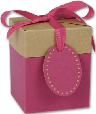 Prom Pink Giftalicious Pop-Up Boxes, 3 x 3 x 3' - Gifts Baskets Wholesale Supplies Shop