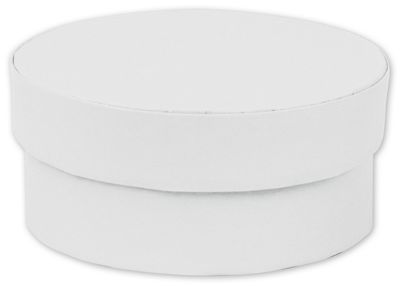 White Mod Boxes, 3 1/2 x 1 1/2' - Gifts Baskets Wholesale Supplies Shop