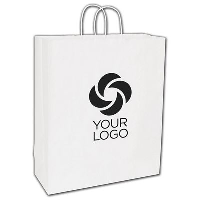 White Paper Shoppers Queen, 16 x 6 x 19' - Gifts Baskets Wholesale Supplies Shop