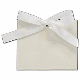 White Gloss Purse Style Gift Card Holders, 4 1/2x2x3 3/4
