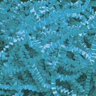 Aqua Crinkle Cut Fill, 40 lb Box - Gifts Baskets Wholesale Supplies Shop