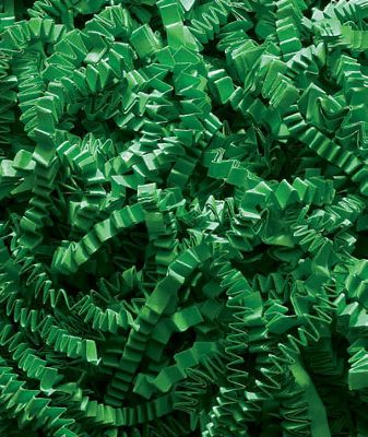 Green Crinkle Cut Fill Resale Pack - Gifts Baskets Wholesale Supplies Shop