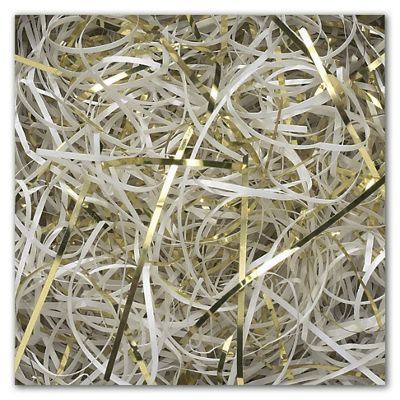 Gold & White Metallic Veryfine Cut Blend Fill - Gifts Baskets Wholesale Supplies Shop