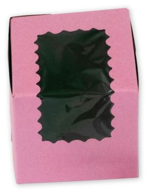 Strawberry Windowed Standard Cupcake Boxes, 1 Cup