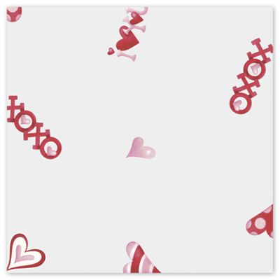 With Love Polypropylene Film Rolls, 30' x 100' - Gifts Baskets Wholesale Supplies Shop