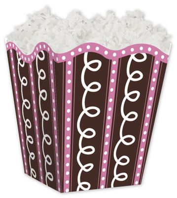 Cupcake Sweet Treat Gift Boxes, 4 x 3 3/4 x 4 1/2' - Gifts Baskets Wholesale Supplies Shop