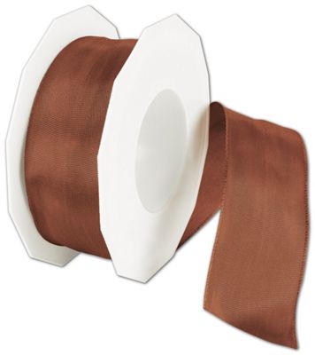 Wire-Edge Lyon Cinnamon Ribbon, 1 1/2' x 27 Yds - Gifts Baskets Wholesale Supplies Shop