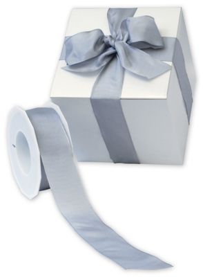 Wire-Edge Lyon Sterling Silver Ribbon, 1 1/2' x 27 Yds - Gifts Baskets Wholesale Supplies Shop