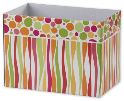 Citrus Wave Gift Basket Boxes, 10 1/4 x 6 x 7 1/2' - Gifts Baskets Wholesale Supplies Shop