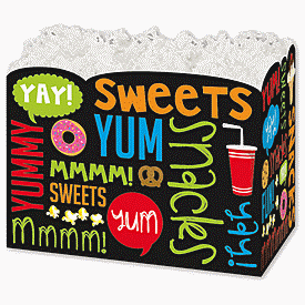 Snack Attack Gift Basket Boxes, 10 1/4 x 6 x 7 1/2"