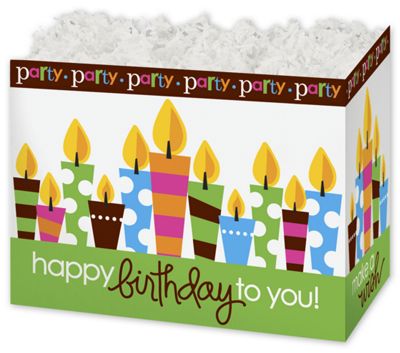 Birthday Party Gift Basket Boxes, 6 3/4 x 4 x 5' - Gifts Baskets Wholesale Supplies Shop