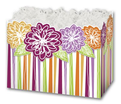Floral Medley Gift Basket Boxes, 6 3/4 x 4 x 5' - Gifts Baskets Wholesale Supplies Shop