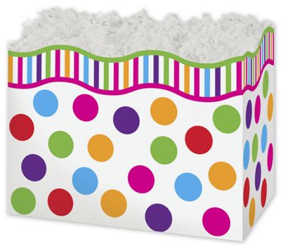 Gumballs Gift Basket Boxes, 6 3/4 x 4 x 5' - Gifts Baskets Wholesale Supplies Shop