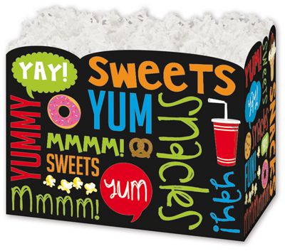 Snack Attack Gift Basket Boxes, 6 3/4 x 4 x 5