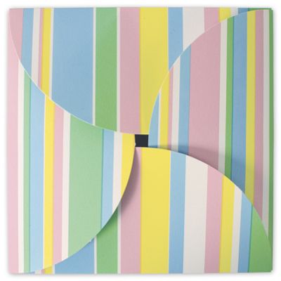 Baby Stripes Gift Card Folders, 6 x 6' - Gifts Baskets Wholesale Supplies Shop