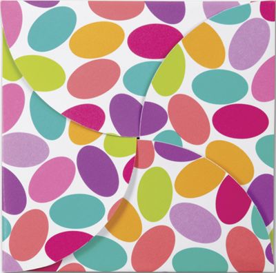 Candy Confetti Gift Card Folders, 6 x 6' - Gifts Baskets Wholesale Supplies Shop