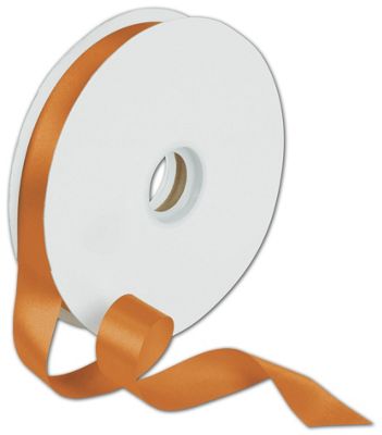 Dyna Tangerine Satin Ribbon, 7/8' x 100 Yds - Gifts Baskets Wholesale Supplies Shop