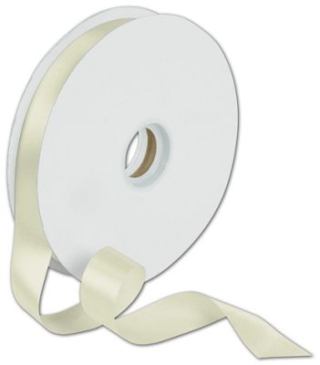 Dyna Ivory Satin Ribbon, 7/8' x 100 Yds - Gifts Baskets Wholesale Supplies Shop