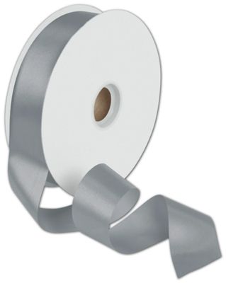 Dyna Silver Satin Ribbon, 1 3/8' x 100 Yds - Gifts Baskets Wholesale Supplies Shop
