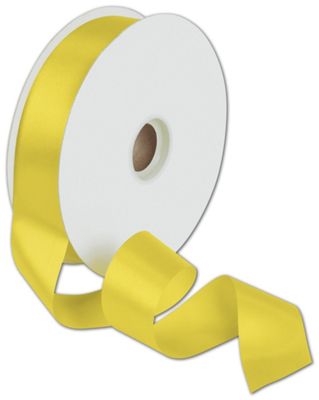 Dyna Yellow Satin Ribbon, 1 3/8' x 100 Yds - Gifts Baskets Wholesale Supplies Shop
