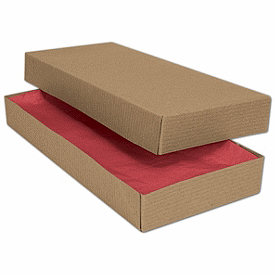Kraft Two-Piece Apparel Boxes, 11 1/2 x 5 1/2 x 1 1/2'