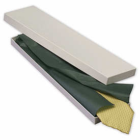 White Two-Piece Apparel Boxes, 14 x 3 3/4 x 3/4'