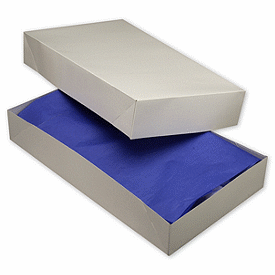 White Two-Piece Apparel Boxes, 24 x 14 x 4'