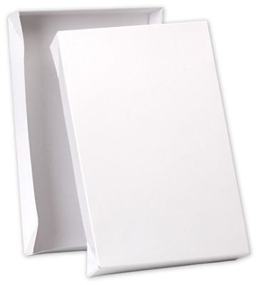 White Premium Two-Piece Apparel Boxes, 17 x 11 x 2 1/2 - Gifts Baskets Wholesale Supplies Shop
