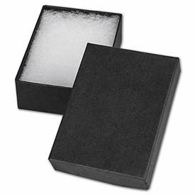 Black Jewelry Boxes, 3 x 2 1/8 x 1