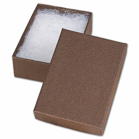 Cocoa Jewelry Boxes, 3 1/16 x 2 1/8 x 1