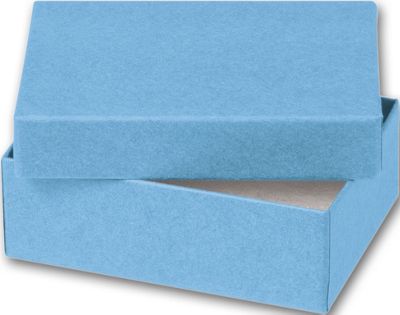 Blue Kraft Jewelry Boxes, 3 x 2 1/8 x 1' - Gifts Baskets Wholesale Supplies Shop