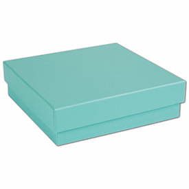 Aqua Jewel Jewelry Boxes, 3 1/2 x 3 1/2 x 7/8