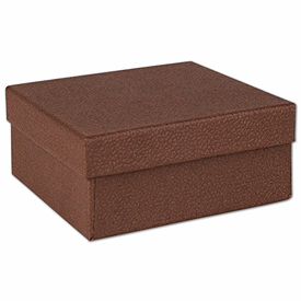 Cocoa Jewelry Boxes, 3 1/2 x 3 1/2 x 1 1/2