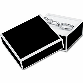 Bookman Black Jewelry Boxes, 3 x 3 x 1 1/4