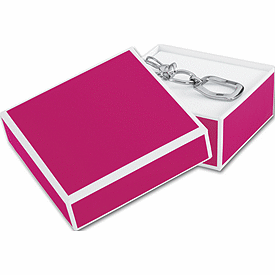 Fillmore Fuchsia Jewelry Boxes, 3 x 3 x 1 1/4
