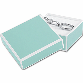 Mission Bay Blue Jewelry Boxes, 3 x 3 x 1 1/4