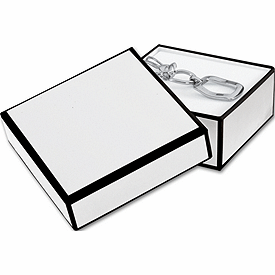Whiteboard White Jewelry Boxes, 3 x 3 x 1 1/4