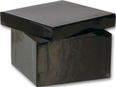 Black Gloss Jewelry Boxes, 3 1/2 x 3 1/2 x 2' - Gifts Baskets Wholesale Supplies Shop